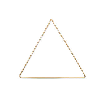 Metalen driehoek/triangel, Goud