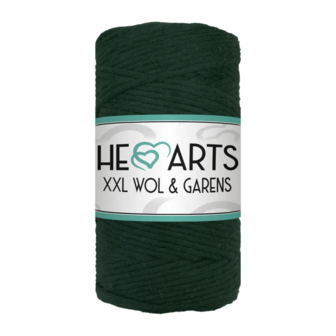 Macram&eacute; garen, Hearts single twist 3 mm, Donker Groen