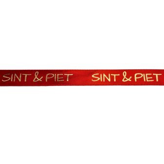Lint Sint &amp; Piet, 15mm breed x 50cm