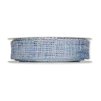 Sierband met rooster structuur, Blauw