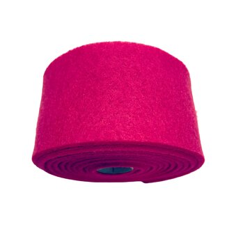 Vilt band op rol 4 cm breed 1,5 meter lang fuchsia