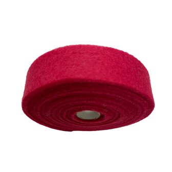 Vilt band op rol 2 cm breed 1,5 meter lang fuchsia