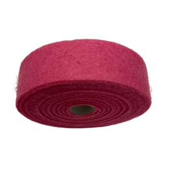 Vilt band op rol 2 cm breed 1,5 meter lang roze