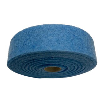 Vilt band op rol 2 cm breed 1,5 meter lang licht blauw