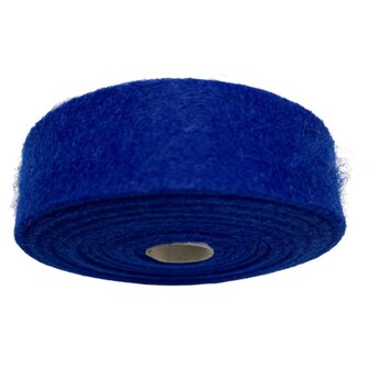 Vilt band op rol 2 cm breed 1,5 meter lang blauw