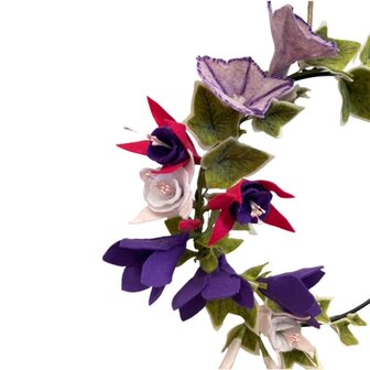 DIY Pakket, Bloemen ring, Hedera , Petunia &amp; Fuchsia