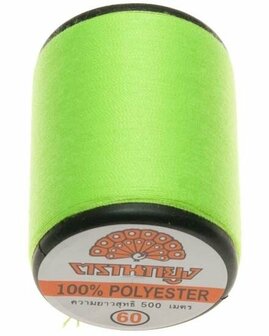 Naaigaren Neon groen 100% polyester 500 meter per klos