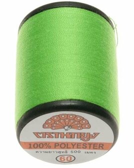 Naaigaren Fel groen 100% polyester 500 meter per klos 