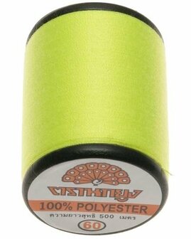 Naaigaren Neon Geel 100% polyester 500 meter per klos 