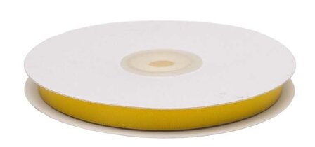 Satijnband dubbelzijdig 10 mm breed oker geel