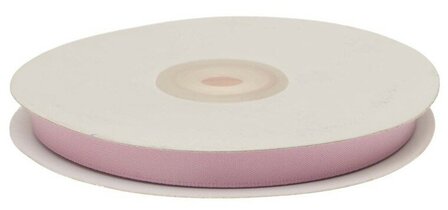 Satijnband dubbelzijdig 10 mm breed licht roze