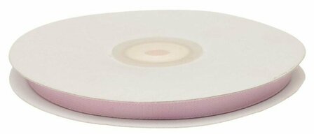 Satijnband dubbelzijdig 7 mm breed licht roze