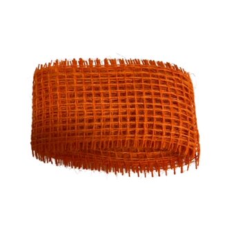 Jute, 5 cm breed x 1 meter per verpakking, Oranje