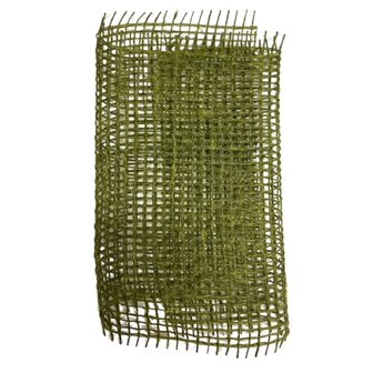 Jute, Circa 15 cm breed x 25 cm per verpakking, Mos Groen