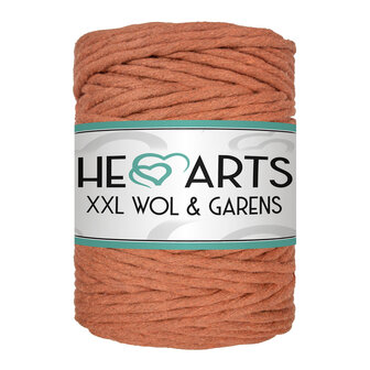 Macram&eacute; garen, Hearts single twist 5 mm, Roest