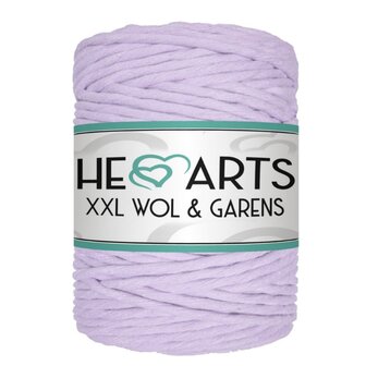 Macram&eacute; garen, Hearts single twist 5 mm, Lavender