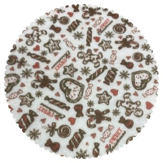 Vilt lap 30 x 40 cm, Sweet Christmas, Klein patroon