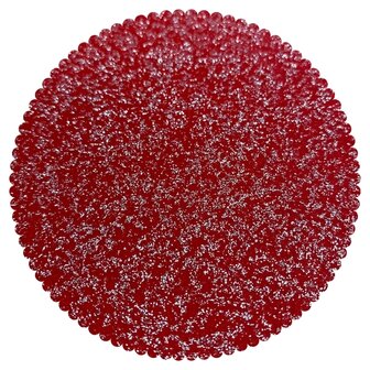 Glitter vilt, Rood, 30 x 40 cm, 1mm dikte