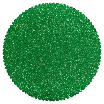 Glitter vilt groen met zilveren glitters 30x40cm Viltdeco