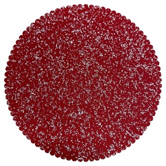 Glitter vilt bordeaux met zilveren glitters 30x40cm Viltdeco