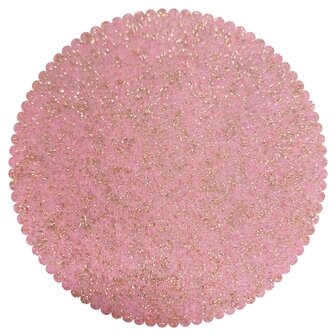 Gouden Glitters vilt, Roze, 30 x 40 cm, 1mm dikte 