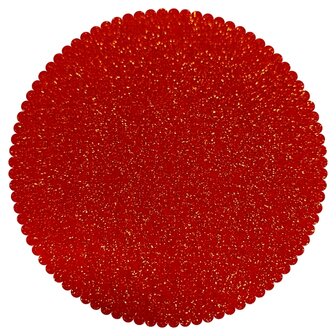 Gouden Glitters vilt, Rood, 30 x 40 cm, 1mm dikte 