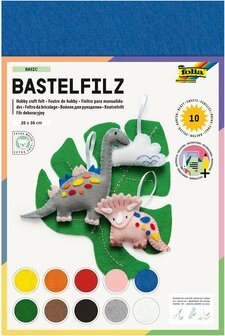 Vilt lapjes basic set, 10 lapjes