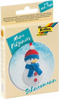  Mini Vilt DIY Pakket Sneeuwpop