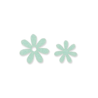 Vilt mini Bloemetjes, Mint, 72 stuks per zakje