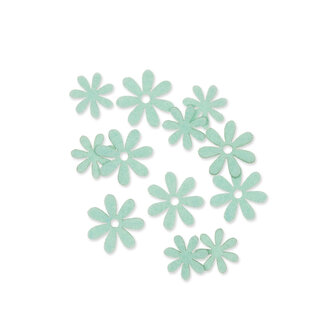 Vilt mini Bloemetjes, Mint, 72 stuks per zakje