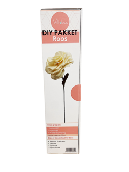 DIY Pakket, Mix &amp; Match!! Roos Wit/Cr&egrave;me 