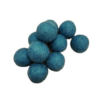 Vilt ballen, circa 2 cm, Licht Topaas, 10 st. per verpakking
