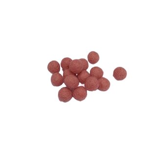 Vilt balletjes 1cm, Watermeloen, 15st.