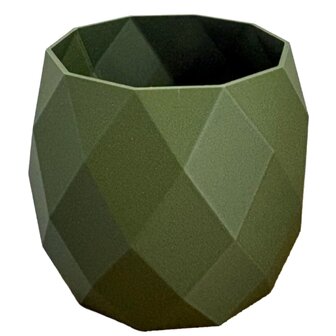 Planten potjes, Diverse afmetingen, Model Rond Geometrisch, Groen