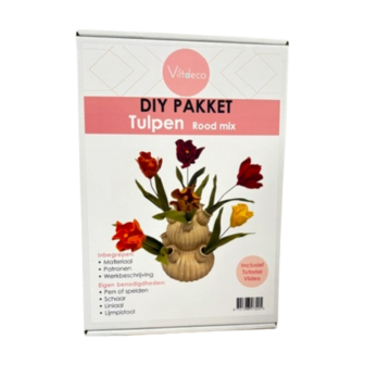 DIY Pakket Tulpen MIX, Rood/Geel