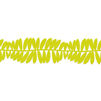 Vilt guirlande &#039;Leaves&#039; Fel Groen, 15 cm x 1,65 meter