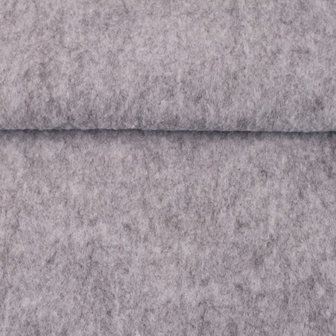 Vilt grijs gemeleerd 1,5 mm dik 90 cm breed per meter