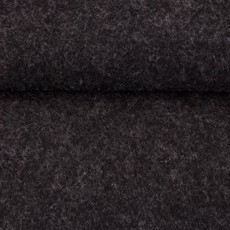 Vilt donker grijs gemeleerd 1,5 mm dik 90 cm breed per meter