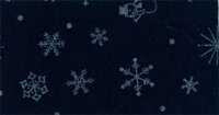 Kerst vilt print sneeuwpop en ster donker blauw 30x40cm - Viltdeco1