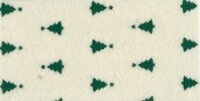 Kerst vilt print kerstboom creme met groen 30x40cm - Viltdeco 1