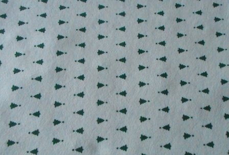 Kerst vilt print kerstboom creme met groen 30x40cm - Viltdeco 2