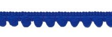 Pom pom band kobalt blauw per meter