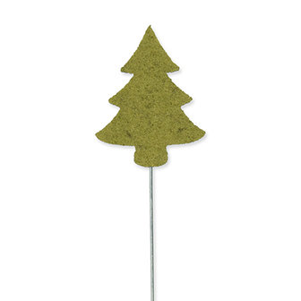  Vilt Kerstboom pins, Groen, 3 st. per verpakking