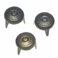 Studs rond bronskleurig 10 mm 20 stuks per zakje