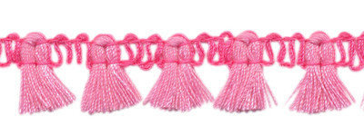 Kwastjesband roze fel roze