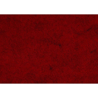 Budgetvilt, Rood Gem&ecirc;leerd 20 x 30 cm
