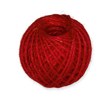 Jute touw, Rood