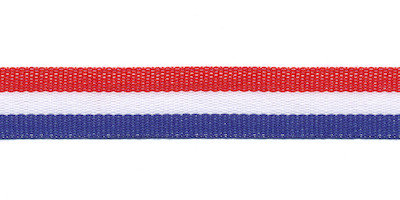 Rood wit blauw Nederlandse vlag lint 15 mm breed per meter