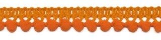 Mini pom pom band oranje per meter