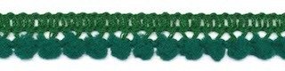 Mini pom pom flessen groen 10 mm breed per meter